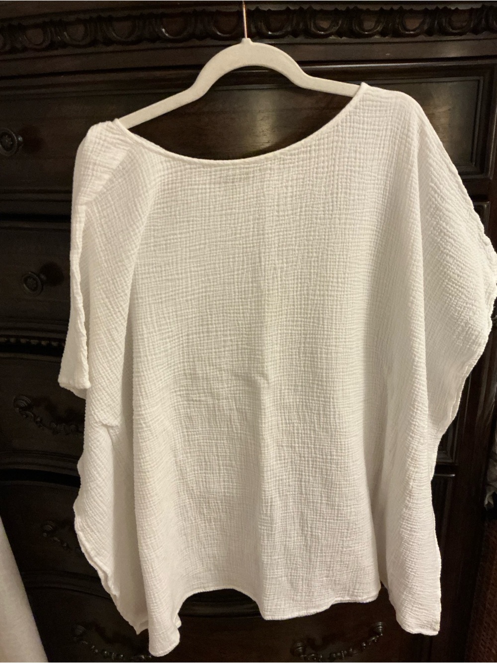 Andie White Gauze Beach Coverup Tunic